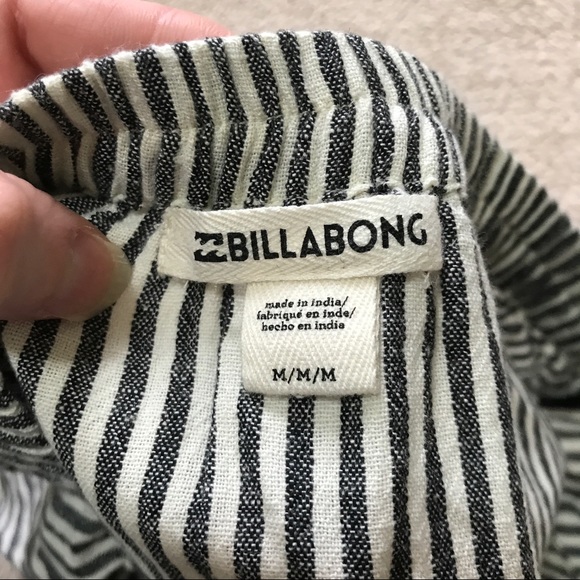 NWOT Billabong striped strapless crop top - Picture 6 of 7